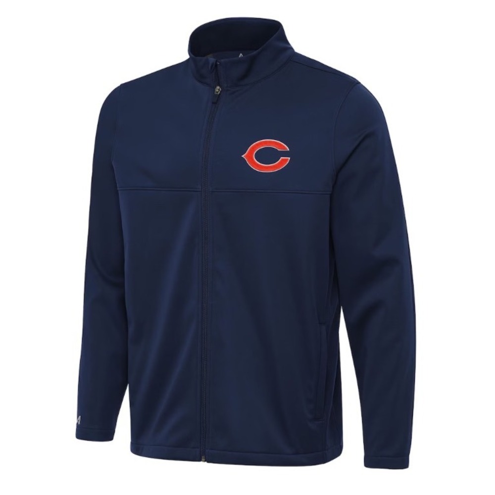 NFL Team Apparel‎ Chicago Bears Full Zip Jacket Navy Blue 2XL New Without Tags